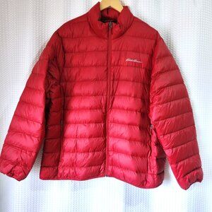 Eddie Bauer Red Down Puffer Jacket – Men’s XL (Beautiful Condition)